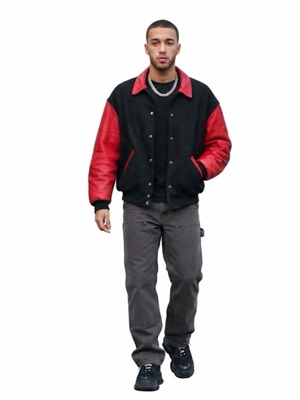XXL Dehen leather wool jacket made in USA Portland